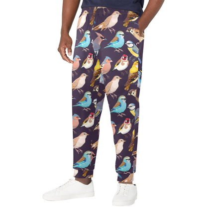 Bird Cute Print Pattern Men's Casual Track Pants