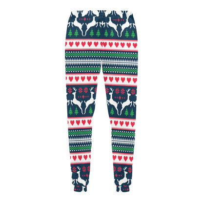 Reindeer Pattern Print Design 03 Men's Sweatpants