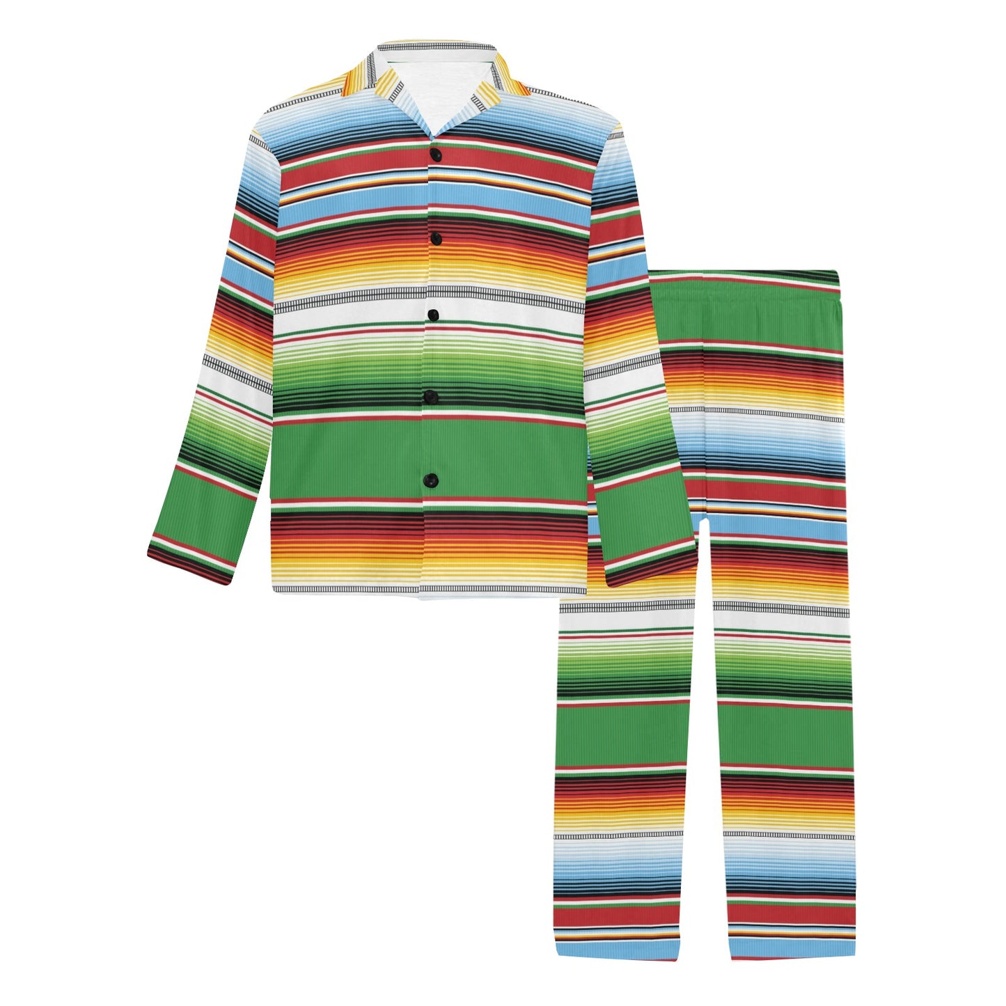 Serape Print Design LKS302 Men's Long Pajama Set