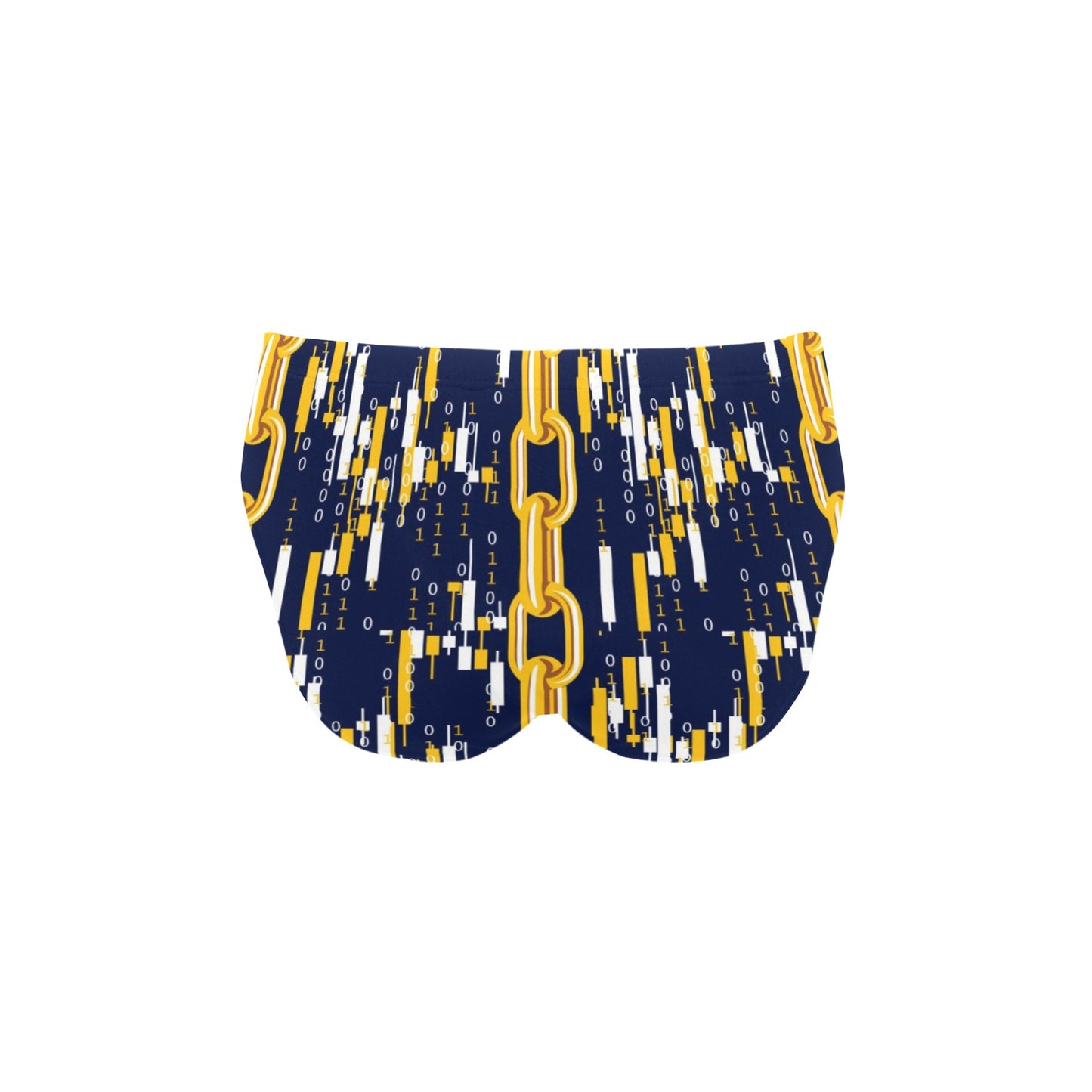 Cryptocurrency Chain Pattern Print Design 03 Men's Swimming Briefs