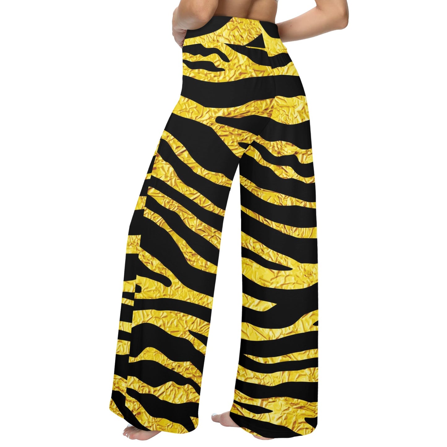 zebra Gold Women's Wide Leg Lounge Pants