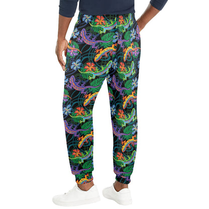 Gecko Colorful Pattern Print Design 01 Men's Casual Track Pants
