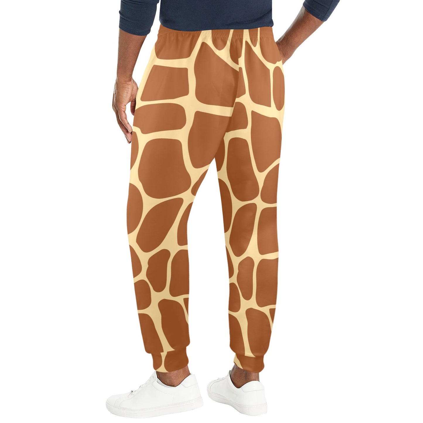 Giraffe Texture Print Men's Casual Track Pants