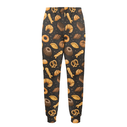 Bread Pattern Print Design 05 Men's Casual Track Pants