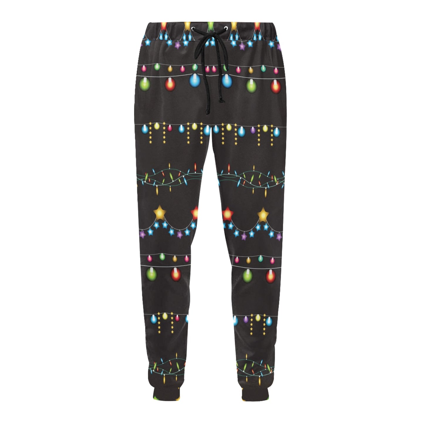 Christmas Light Pattern Print Design 01 Men's Sweatpants