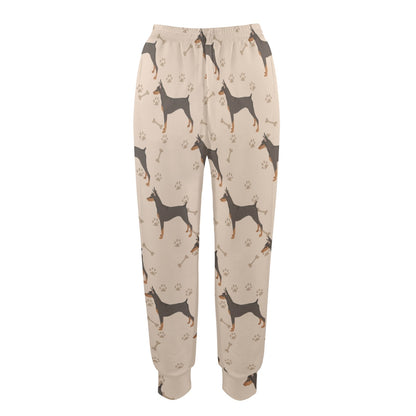 Doberman Pinschers Design Print Pattern JJ0112 Women's Casual Track Pants