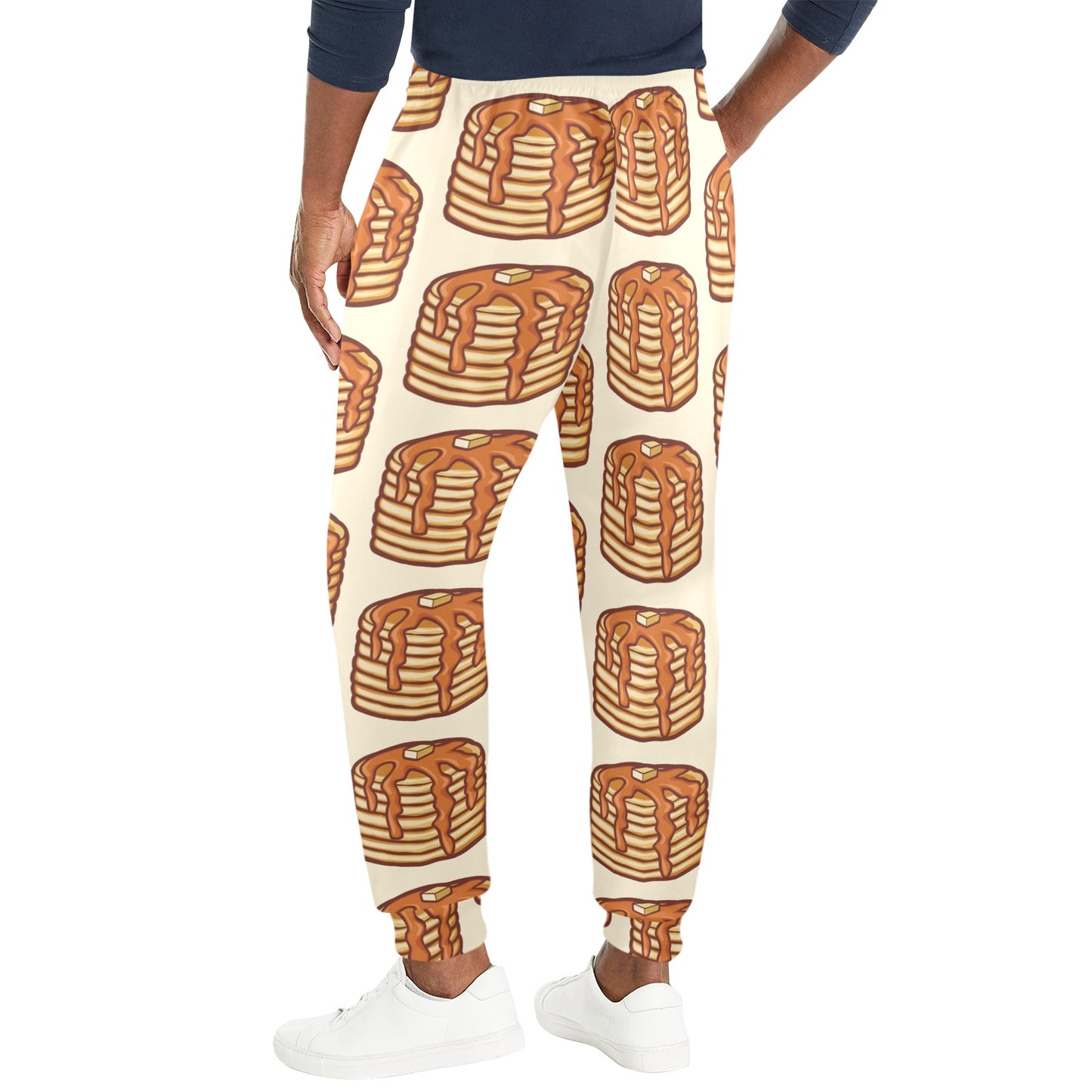 Pancake Pattern Print Design A02 Men's Casual Track Pants