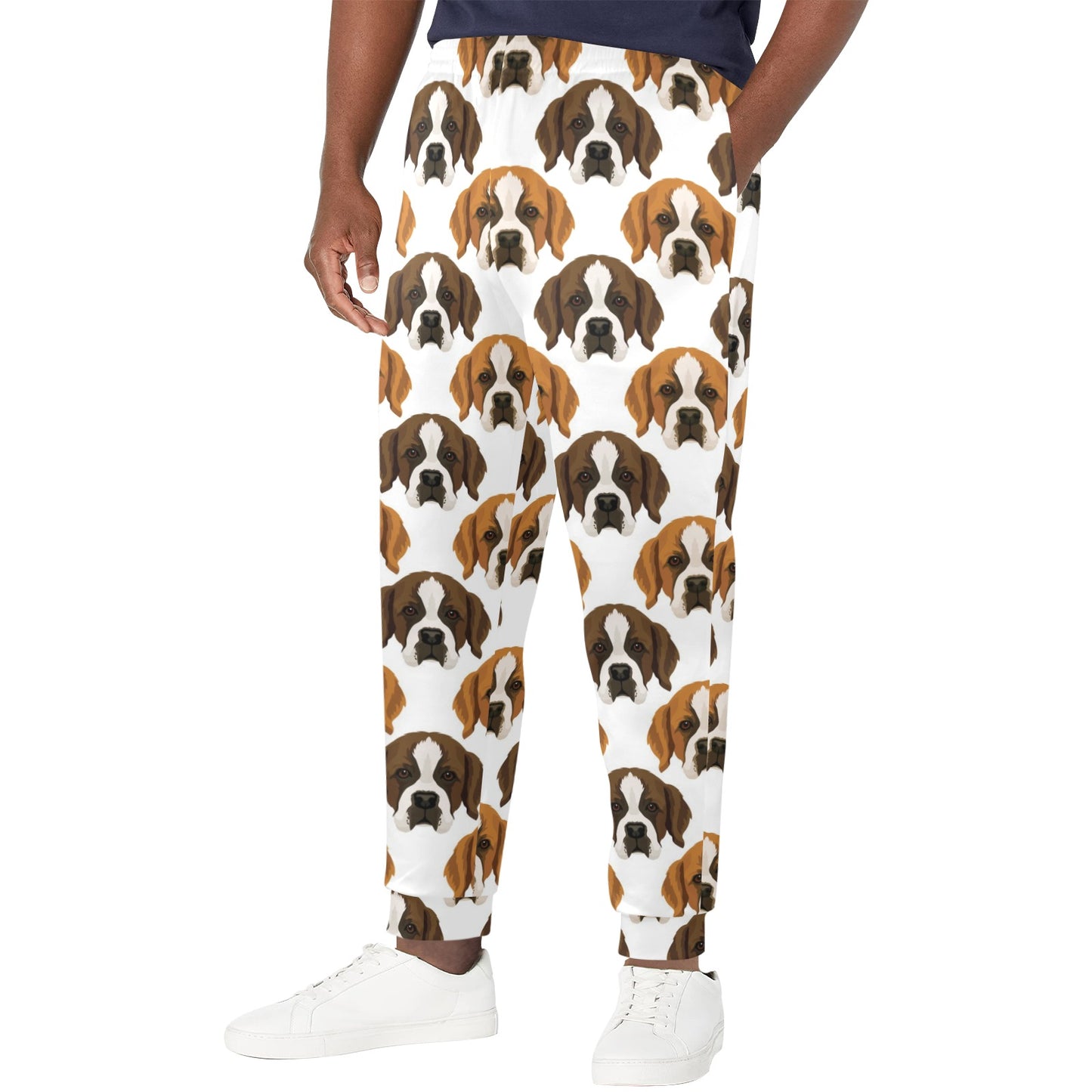 St Bernards Print Design LKS301 Men's Casual Track Pants