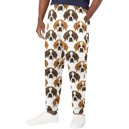 St Bernards Print Design LKS301 Men's Casual Track Pants
