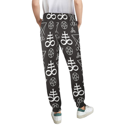 Pentagram Pattern Print Design A04 Women's Casual Track Pants