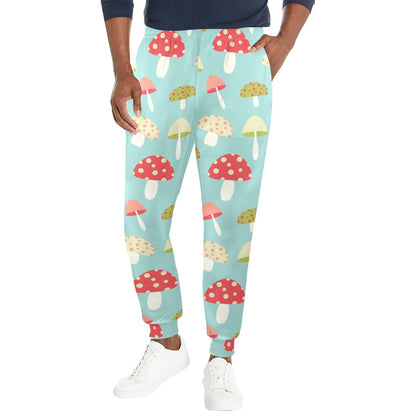Mushroom Pattern Print Design A01 Men's Casual Track Pants