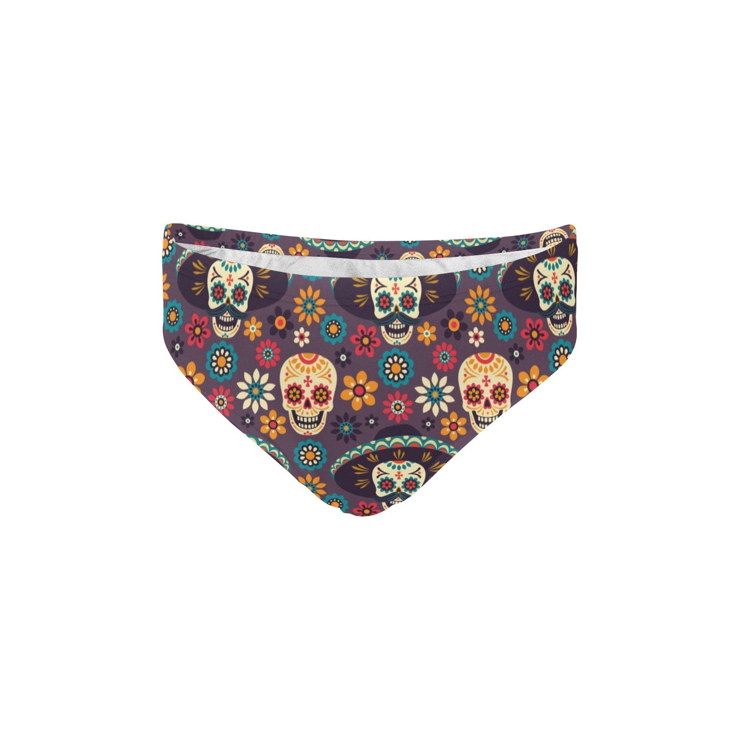 sugar skull Maxican Pattern Men's Swimming Briefs