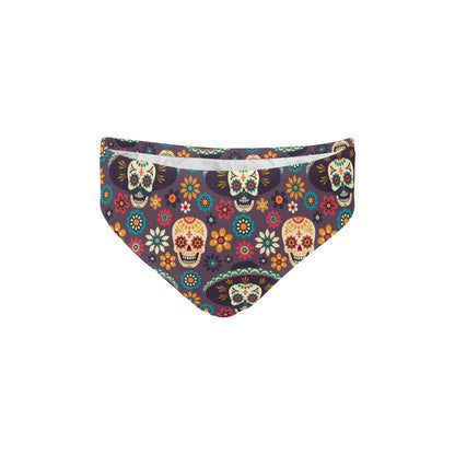 sugar skull Maxican Pattern Men's Swimming Briefs
