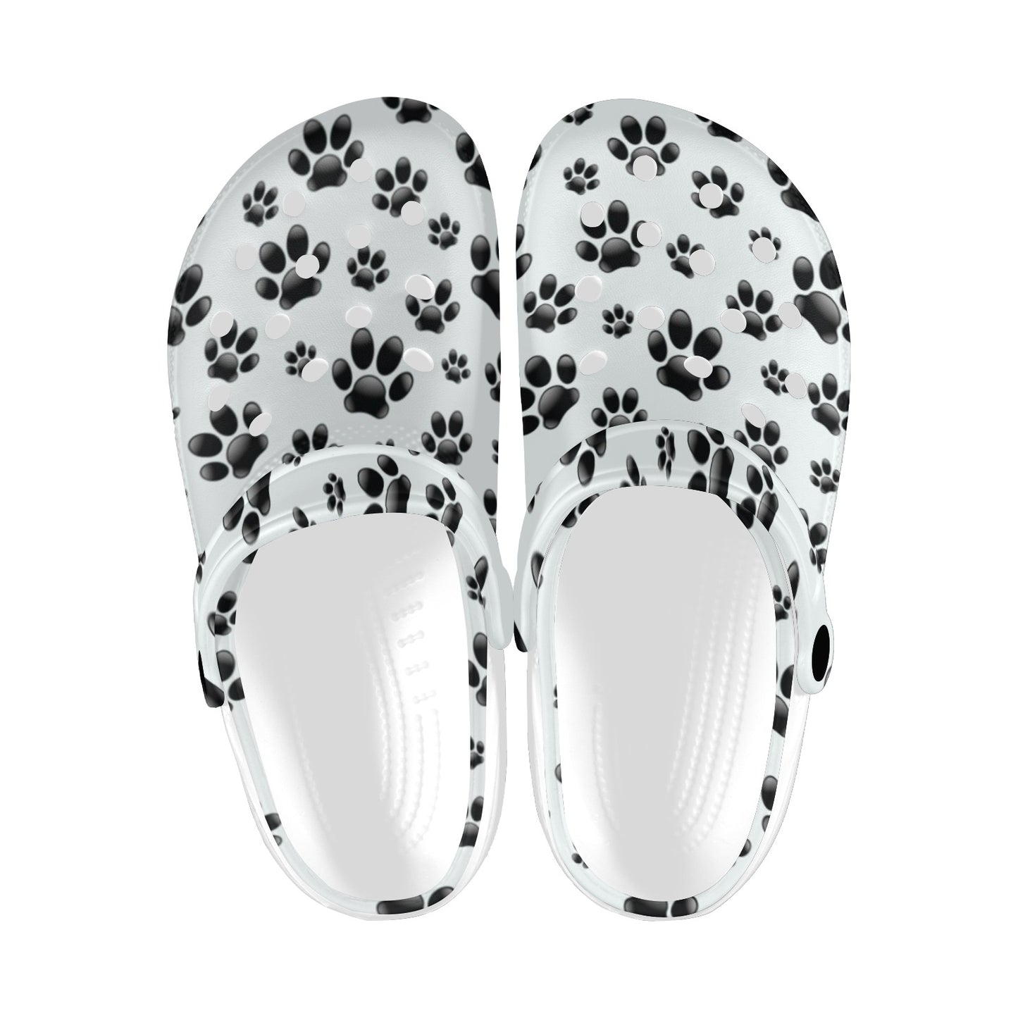 Paw Themed Print Unisex Clogs Shoes