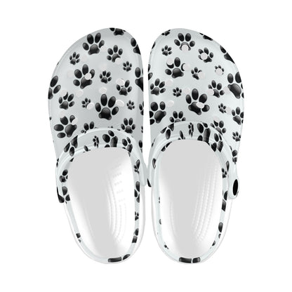 Paw Themed Print Unisex Clogs Shoes