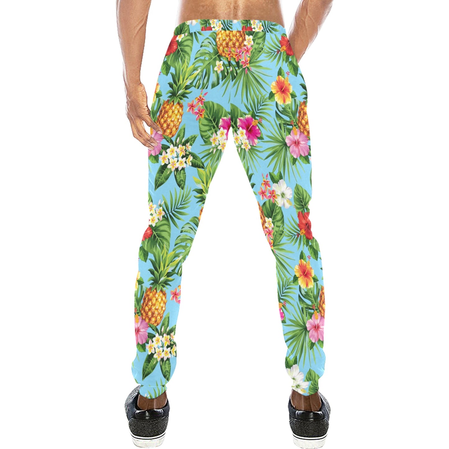 Pineapple Hawaiian flower Tropical Men's Sweatpants