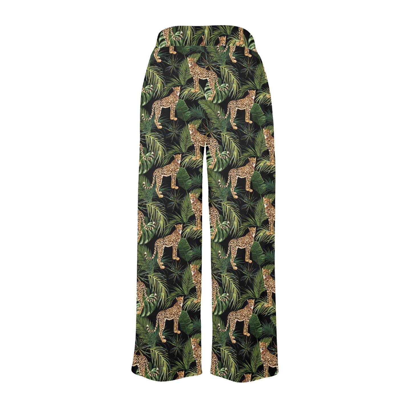 Cheetah Pattern Print Design 05 Women's Wide Leg Lounge Pants
