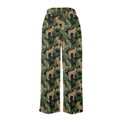 Cheetah Pattern Print Design 05 Women's Wide Leg Lounge Pants