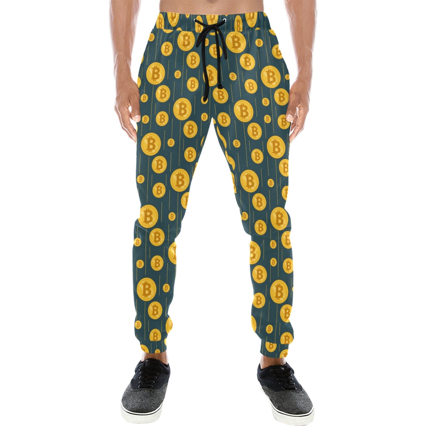 Bitcoin Pattern Print Design 01 Men's Sweatpants