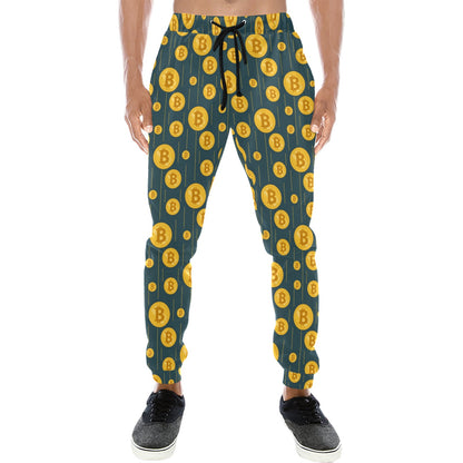 Bitcoin Pattern Print Design 01 Men's Sweatpants