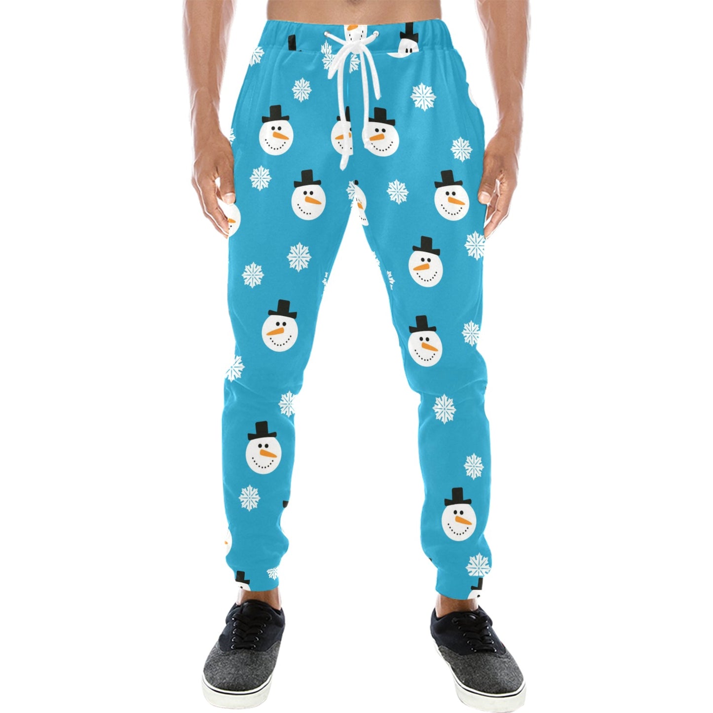 Snowman Print Design LKS303 Men's Sweatpants