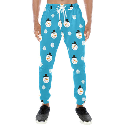Snowman Print Design LKS303 Men's Sweatpants