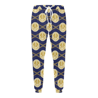Anchor Luxury Pattern Men's Sweatpants