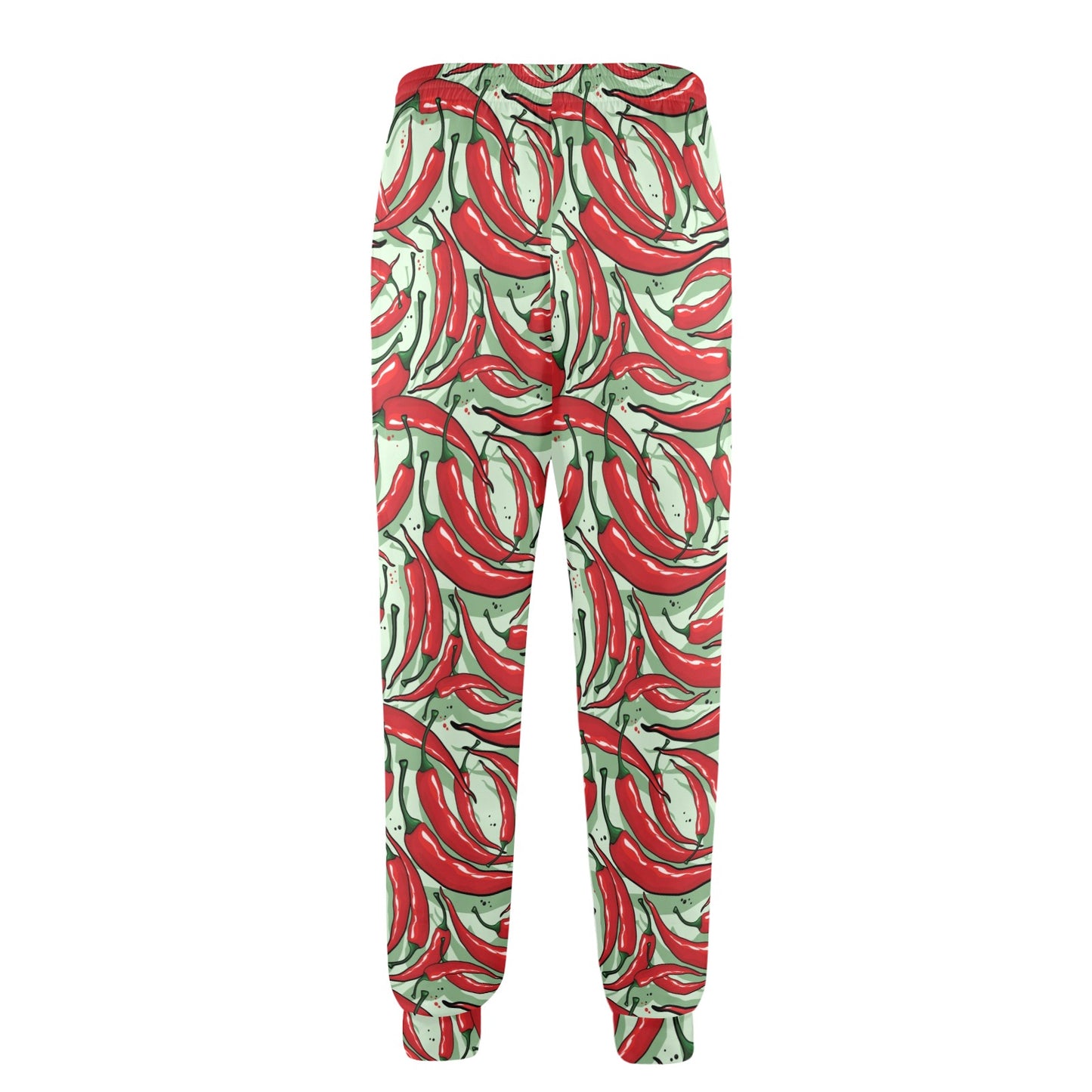 Chilli Pepper Pattern Print Design 04 Men's Casual Track Pants
