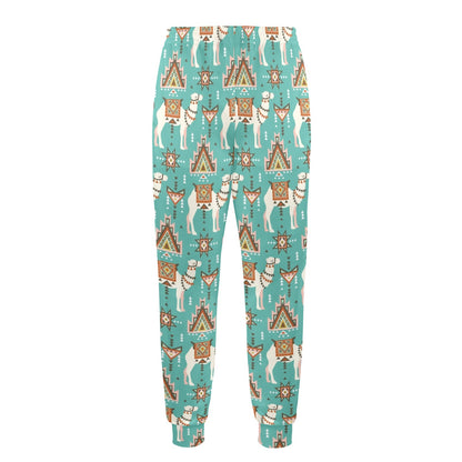 Camel ethnic Design Print Pattern JJ024 Men's Casual Track Pants