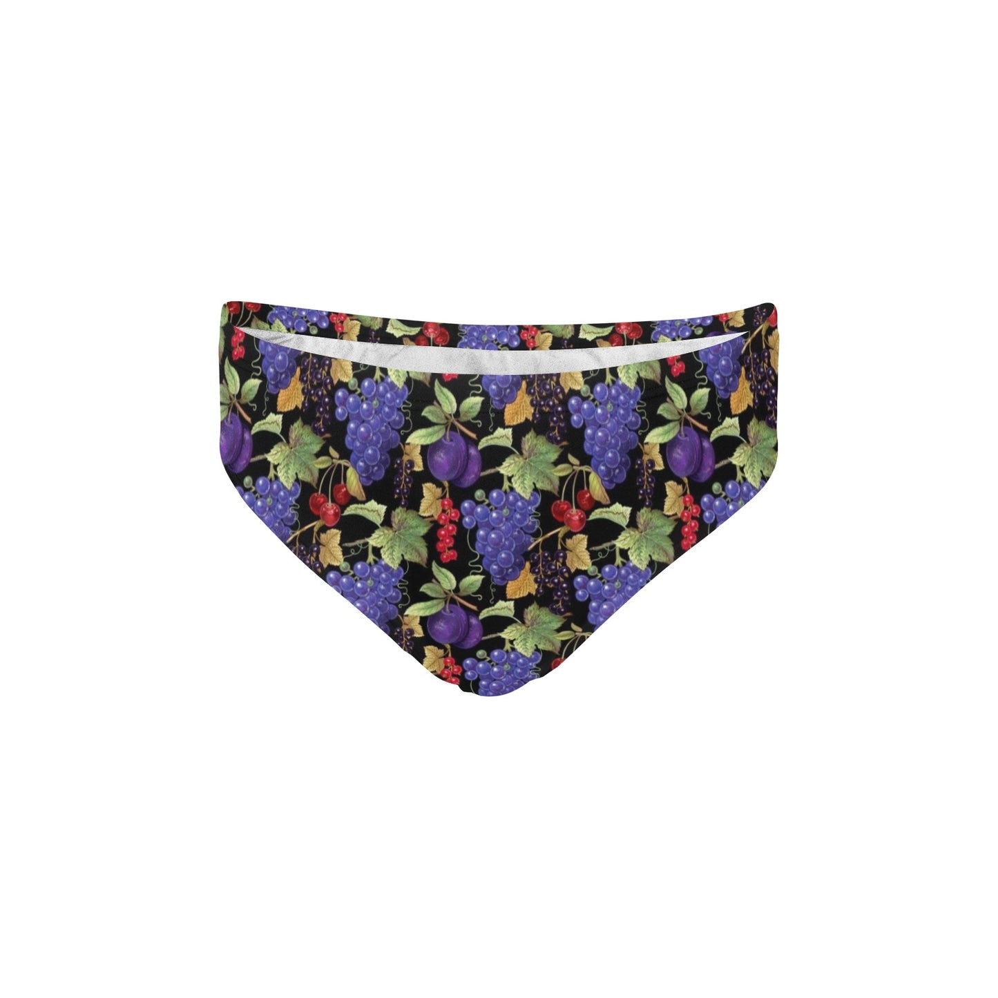Grape Pattern Print Design GP05 Men's Swimming Briefs
