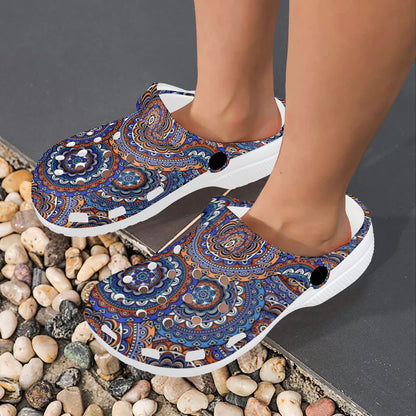 Mandala Boho Chic Design Print Unisex Clogs Shoes
