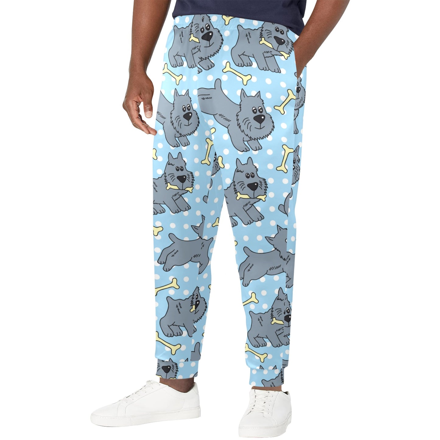 Schnauzers Pattern Print Design A02 Men's Casual Track Pants