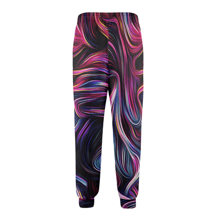 Liquid Pattern Print Design 01 Men's Casual Track Pants