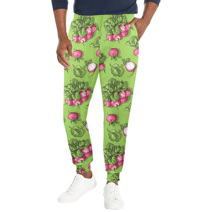 Radish Pattern Print Design A05 Men's Casual Track Pants