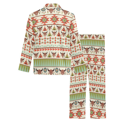 American indian Ethnic Pattern Men's Long Pajama Set