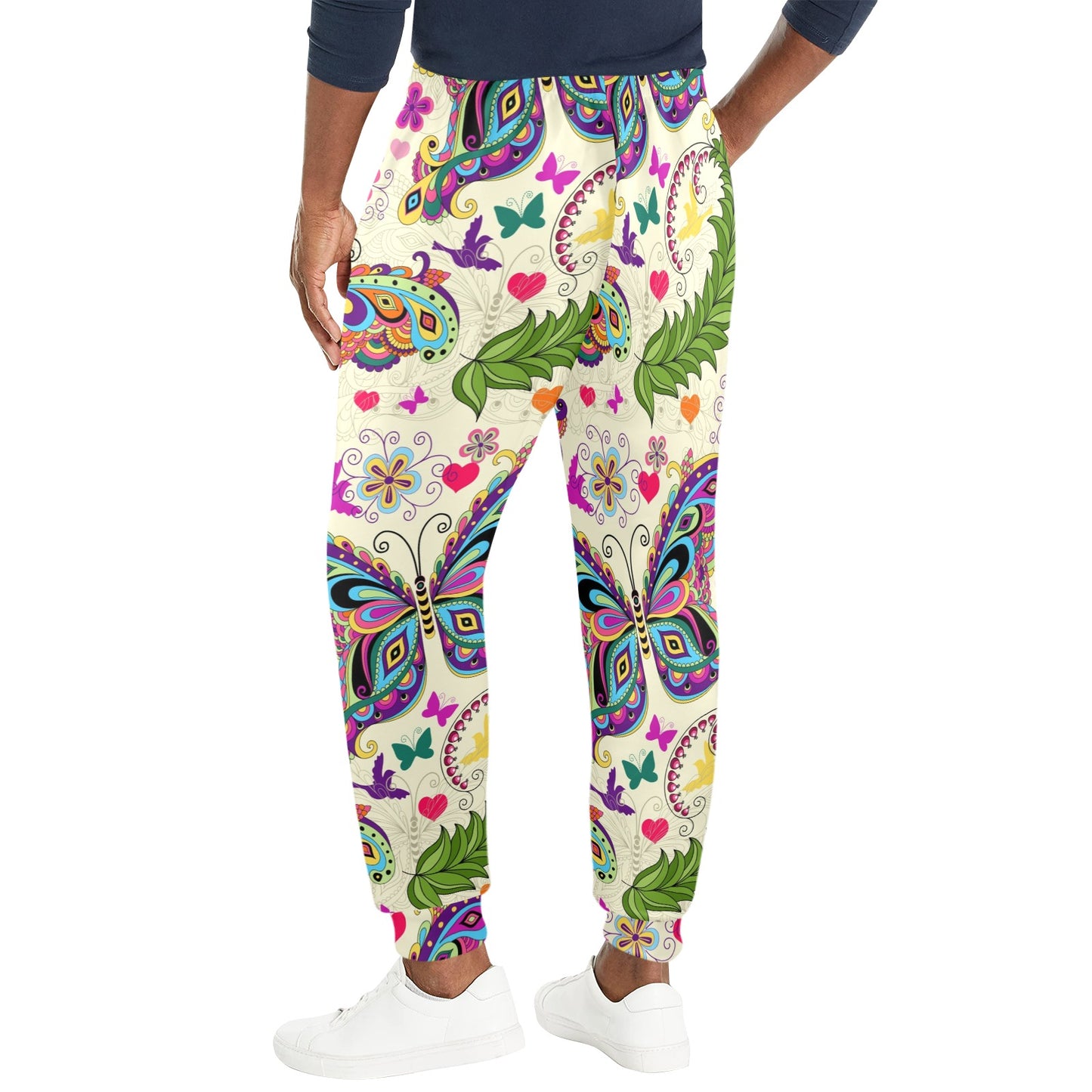 Butterfly Colorful Indian Style Men's Casual Track Pants