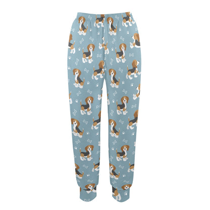 Beagle Pattern Print Design 02 Women's Casual Track Pants