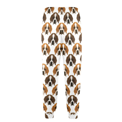 St Bernards Print Design LKS301 Men's Casual Track Pants