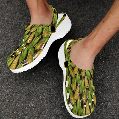 Agricultural Corn cob Print Unisex Clogs Shoes