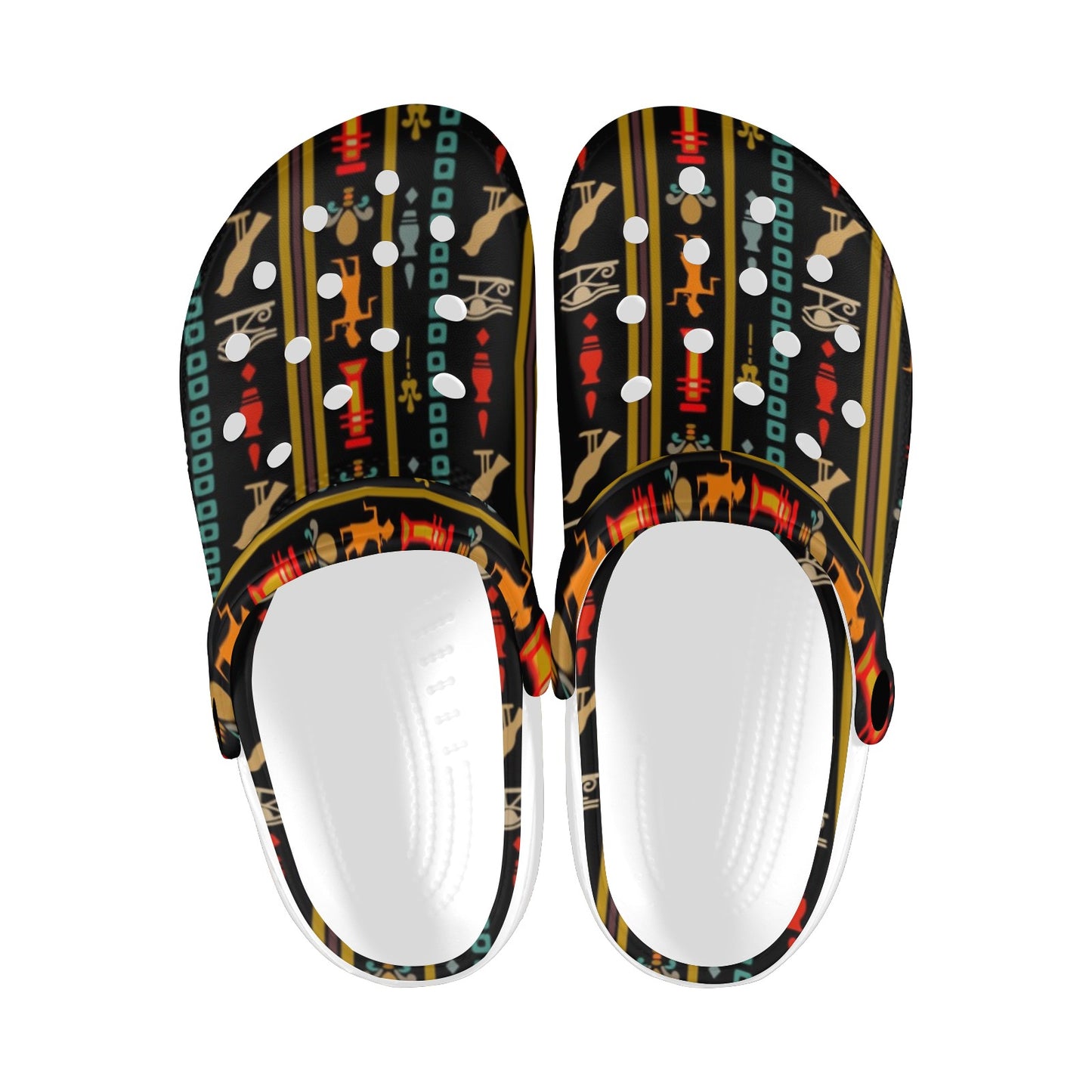 Eye of Horus Egypt Style Pattern Unisex Clogs Shoes