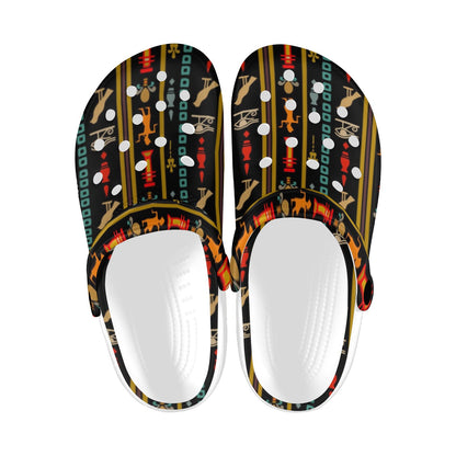 Eye of Horus Egypt Style Pattern Unisex Clogs Shoes