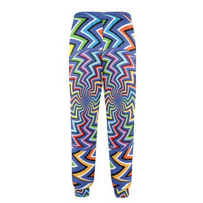 Optical illusion Pattern Print Design A02 Men's Casual Track Pants