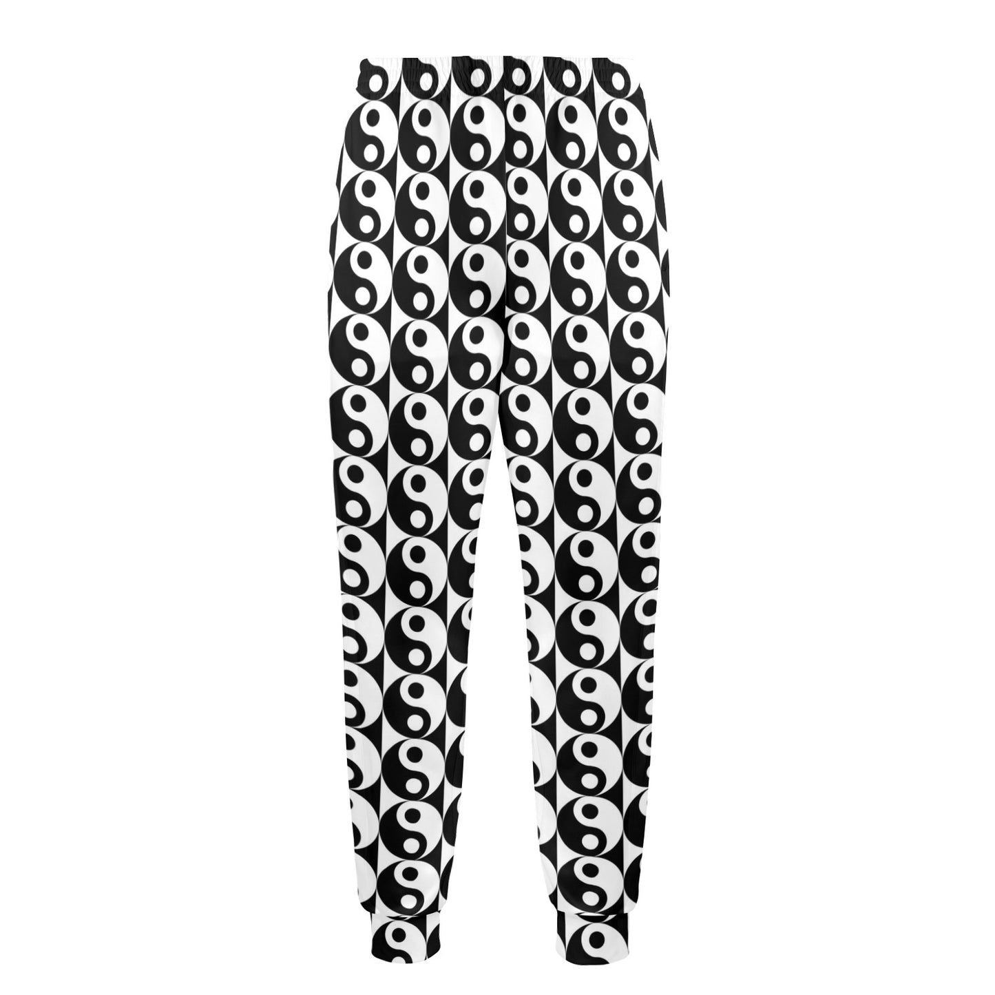 Yin Yang Classic Pattern Design Print Men's Casual Track Pants
