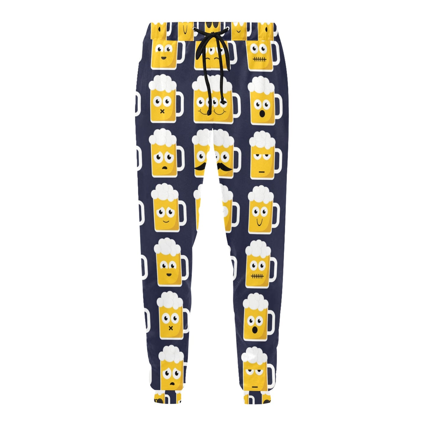 emoji beer Design Print Pattern JJ0121 Men's Sweatpants