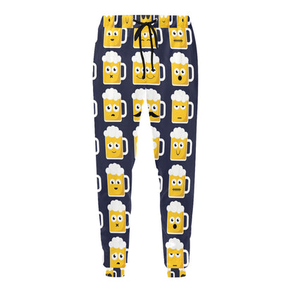 emoji beer Design Print Pattern JJ0121 Men's Sweatpants