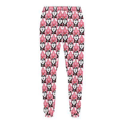 Siberian Huskies Christmas Themed Print Design LKS302 Men's Sweatpants
