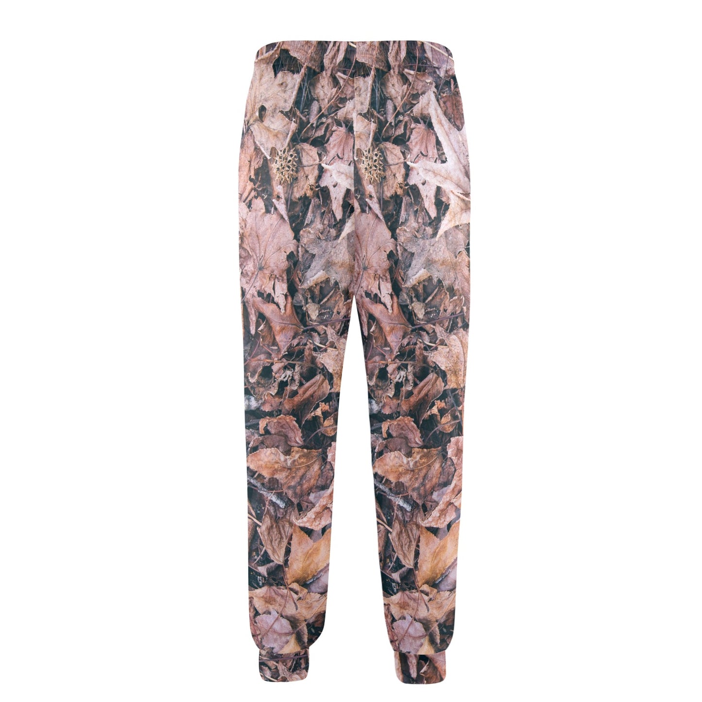 Camouflage Realistic Tree Leaf Print Men's Casual Track Pants
