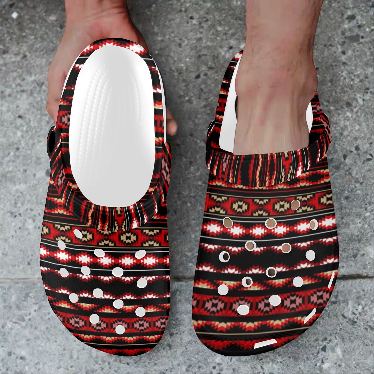 Southwestern Themed Unisex Clogs Shoes