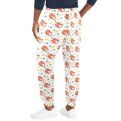 Salmon Steak Print Design LKS303 Men's Casual Track Pants