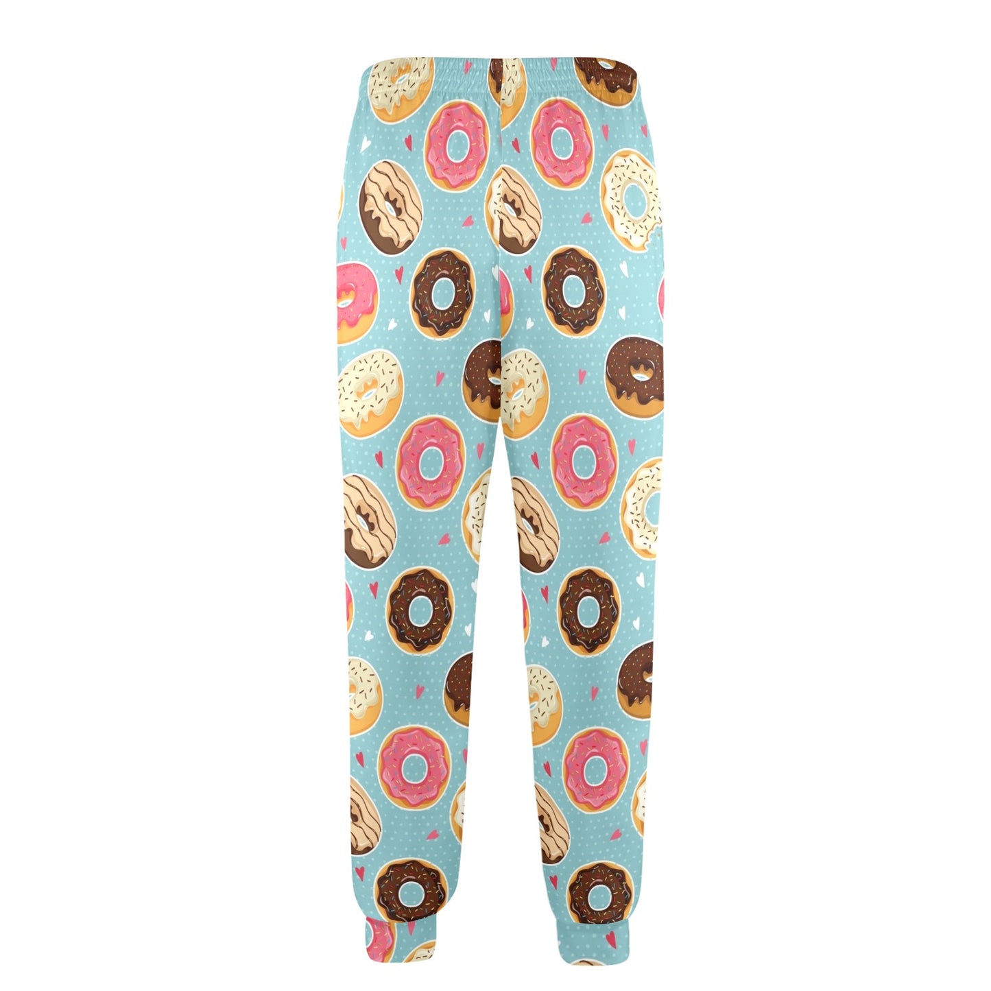 Donut Pattern Print Design DN04 Men's Casual Track Pants